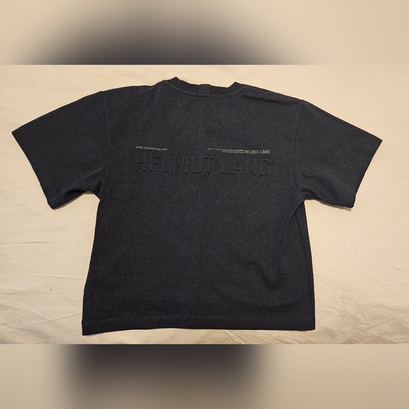 Helmut Lang XS boxy crop t-shirt - Picture 2 of 4